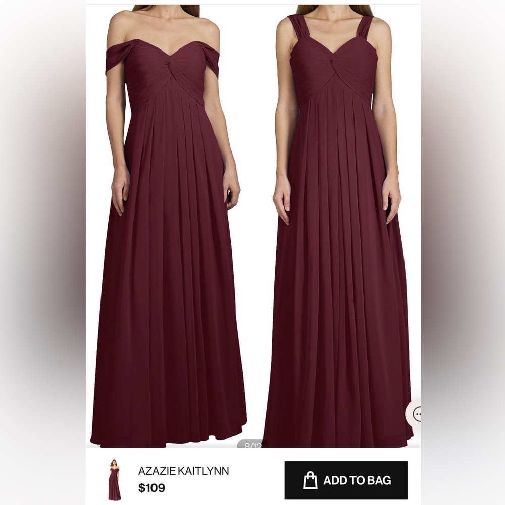 Burgundy dress, never worn